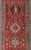 Tribal Antique Heriz Serapi Runner With Colorful Highly Stylized Geometric Design For Sale - Image 3 of 6