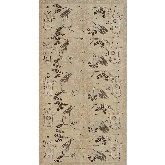 Textile Mid 20th Century Vintage Handwoven Wool Turkish Rug For Sale - Image 7 of 7