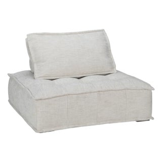 Low Krissa Beige Modern Chair Sofa For Sale