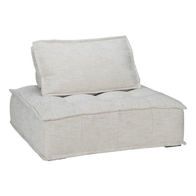 Low Krissa Beige Modern Chair Sofa For Sale