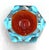 Murano Glass Sommerso Diamond-Shaped Ashtray, 1960s For Sale - Image 4 of 11