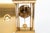 Vintage French Regulator Style Three-Glass Brass Mantel Clock For Sale In New York - Image 6 of 11