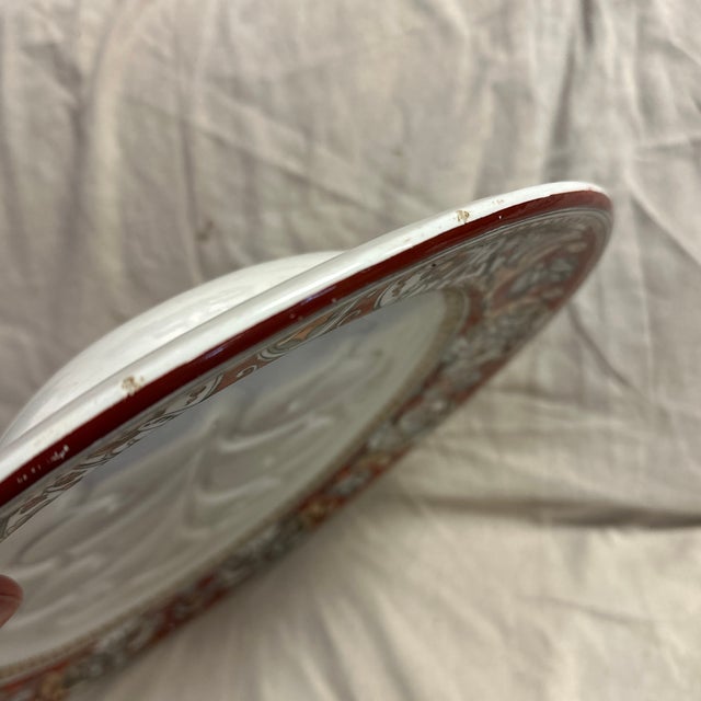 Cinnamon The Ultimate Carving Platter Large Minton Florentine Griffin Carving Platter !850"s For Sale - Image 8 of 9