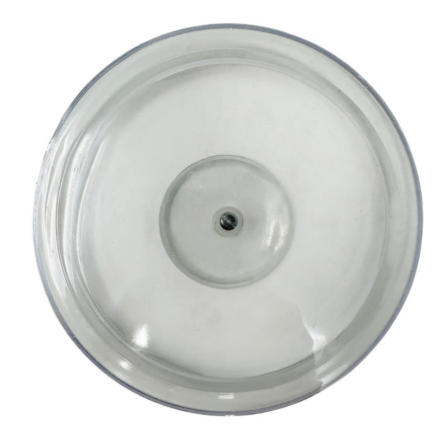 Signed Georges Briard Mid-Century White Vinyl & Lucite Ice Bucket With 22k Gold Hallmark For Sale - Image 10 of 13