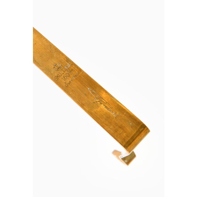Candlestick in Brass by Pierre Forssell for Skultuna, 1950s For Sale - Image 4 of 5