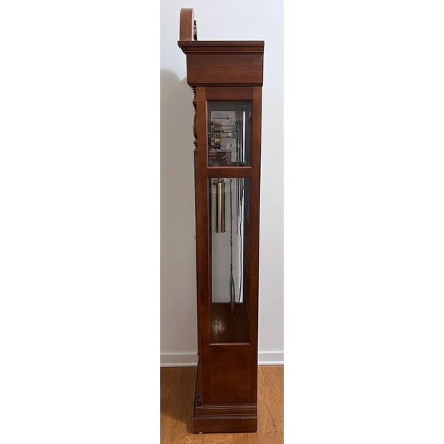 Intricate design with lots of glass to show it's beautifulmachanisms. Chime is Westminster with silence option. Has...