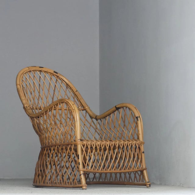 Wicker Armchair from Gervasoni, 1960s For Sale - Image 17 of 17