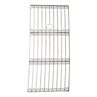 Antique Victorian Iron Gate Window Garden Fence Architectural Salvage Door For Sale