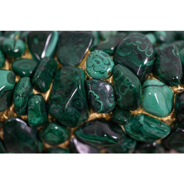 Malachite Console Decorated with Stalactites For Sale - Image 9 of 11