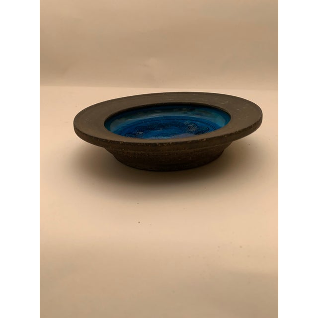 Mid-Century Modern Danish Turquoise Ceramic Bowl by Kähler For Sale - Image 3 of 9