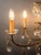Brass Chandelier with Crystal Trimmings For Sale - Image 3 of 18