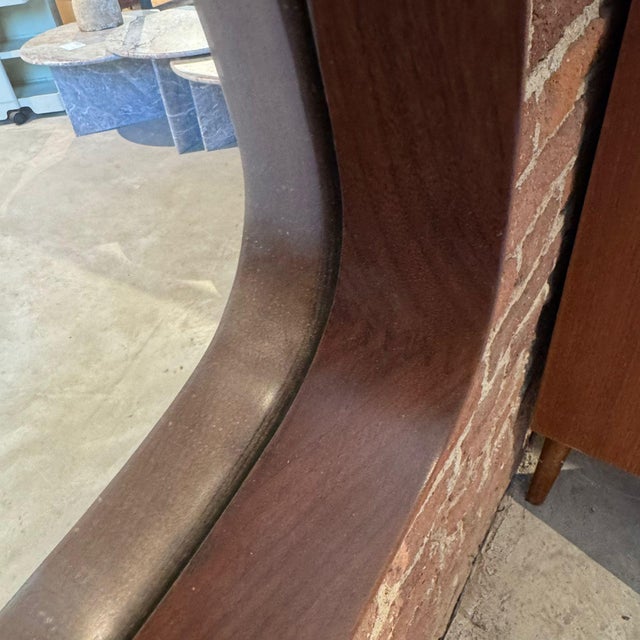 1960s Vintage Triangular Teak Mirror, 1960s For Sale - Image 5 of 6