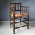 Brown Dutch Bobbin Chair with Rush Seat, 1920s For Sale - Image 8 of 8