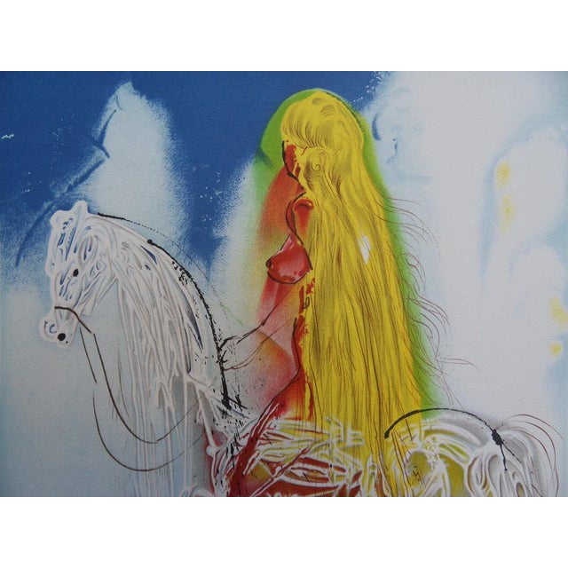 Salvador Dali, Les Chevaux, Lady Godiva, Nude, Lithograph For Sale - Image 5 of 8