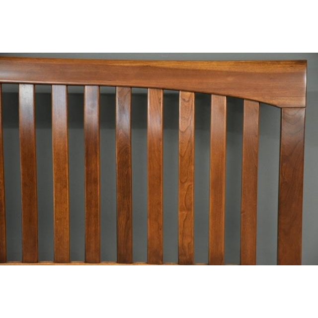 Wood 1990s Refinished Ethan Allen Cherry American Impressions Queen Bed For Sale - Image 7 of 9