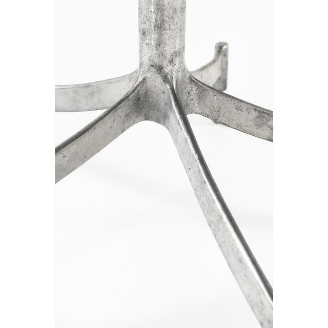 Office Chair in Aluminum and Leather attributed to Jørgen Lund and Ole Larsen, 1960s For Sale - Image 4 of 9