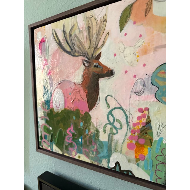 2020s “Pink Elk” by LWren Walraven For Sale - Image 5 of 11