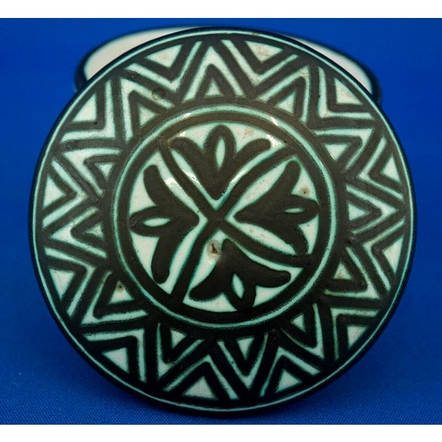 Futurist Lead Glazed Majolica Ceramic Box by Fama Ascoli Piceno, Italy, 1930s For Sale - Image 14 of 18