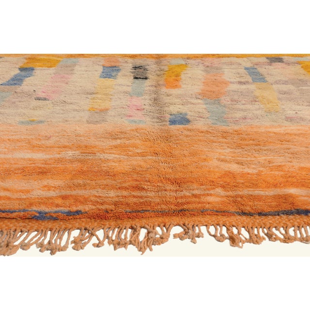 Berber Tribes of Morocco Contemporary Beni Mrirt Moroccan Rug, 10'10 X 15'01 For Sale - Image 4 of 10
