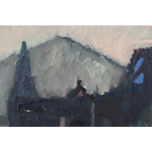 Peer Lorentz Dahl, View of a Church, 1964, Oil on Canvas For Sale - Image 4 of 10