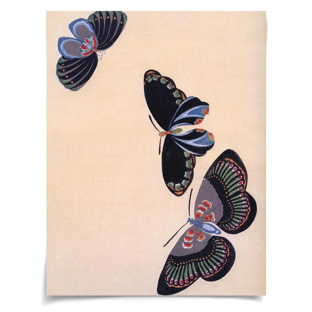 Contemporary Kono Butterflies 22, Unframed Artwork For Sale - Image 3 of 3