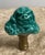 A rare and perfect accessory for your table lamp: a vintage, turquoise, ceramic Foo Dog lamp finial. This will add the...