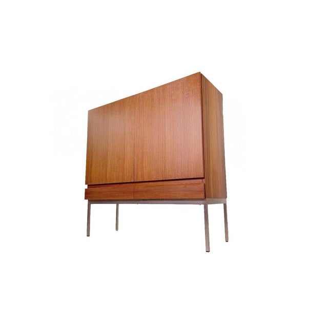 Mid-Century Modern Teak S21 Highboard by Dieter Waeckerlin for Behr, 1950s For Sale - Image 4 of 10