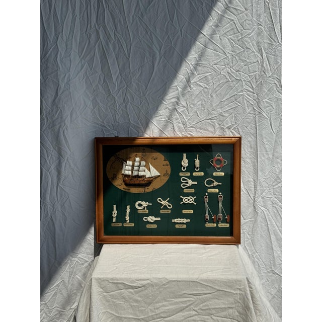 Diorama Frame of Boats and Knots, in Very Good conditions. Designed 1980 to 1989