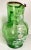 Early 20th Century Depression Era Handblown Green Glass Pitcher For Sale - Image 9 of 13