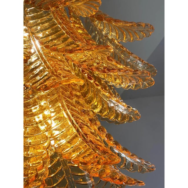 Contemporary Italian Italian Amber Felci Murano Glass Wall Light by Simoeng For Sale - Image 3 of 5