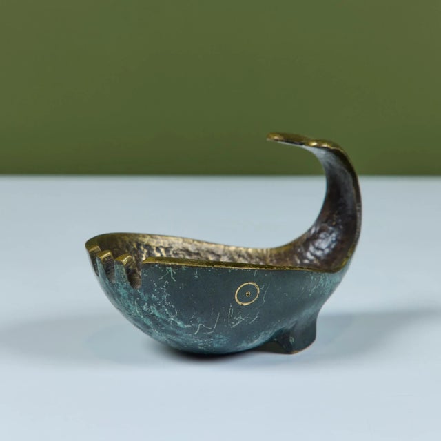 Bronze Pal-Bell Bronze Whale Ashtray For Sale - Image 8 of 12