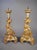 Pair of 19th Century Venetian Parcel Gilt and Painted Rococo Style Candlesticks For Sale - Image 4 of 18