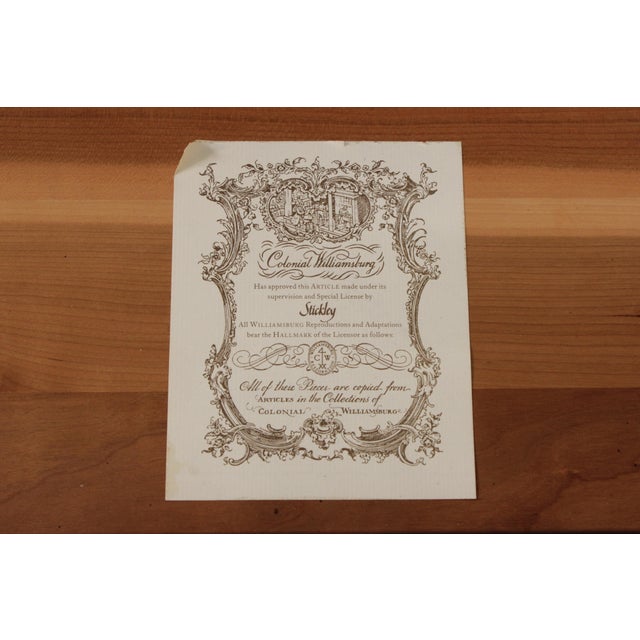 Stickley Colonial Williamsburg Mahogany Block Front Chest For Sale - Image 16 of 18