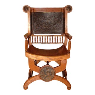 Late 19th Century Grecian Revival Armchair For Sale