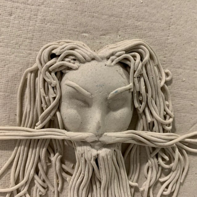 This is a wonderful small wall art by New Zealand pottery master, Harvey Bray. Rare and perfect size for any space. Signed...