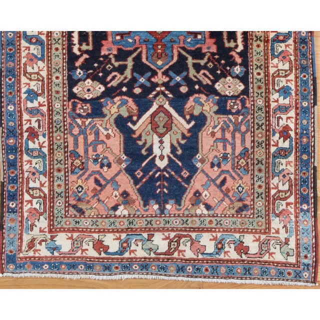 Tribal Antique Heriz 6.1x3.7 Oriental Rug Circa 1920's For Sale - Image 3 of 6