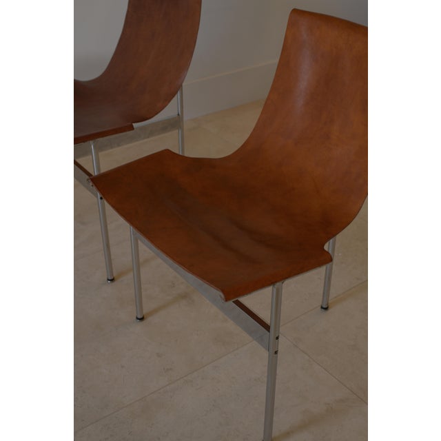 Brown 1950s Katavalos, Littell, and Kelly - T-Chairs by Laverne International Usa For Sale - Image 8 of 8