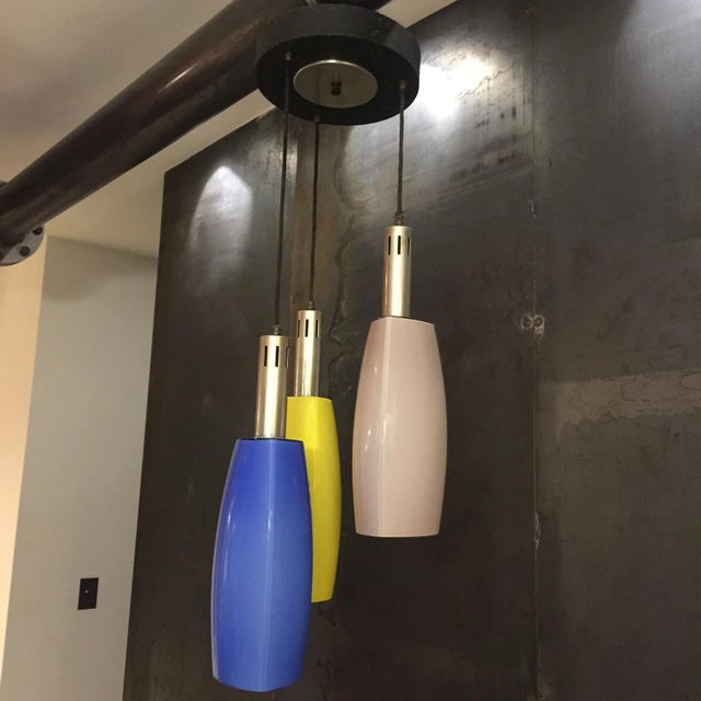 Colored Glass Pendant from Stilnovo, 1950s For Sale - Image 9 of 16