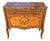Mid-Century Modern Swedish Gustavian Style Marquetry Commode with Marble Top, 1940s For Sale