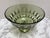 Midcentury Large Green Glass Pedestal Bowl For Sale In Sacramento - Image 6 of 9
