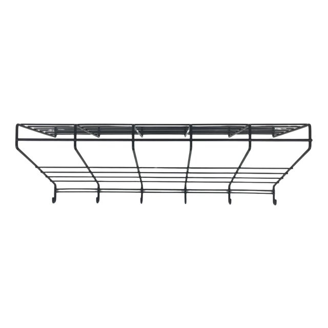 Mid-Century Wire Coat Rack, 1970s For Sale