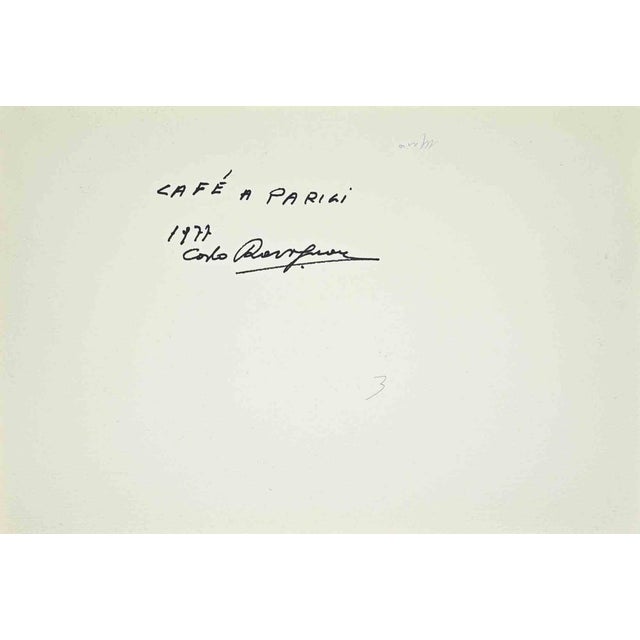 Watercolor on heavy paper realized by Carlo Ravagnan in 1975. Hand signed and dated lower left. Hand signed and dated 1977...