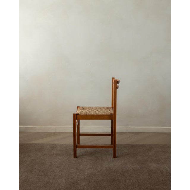 Beige Vintage Italian Rustic Modern Dining Chairs from Snaidero, 1970s, Set of 5 For Sale - Image 8 of 18