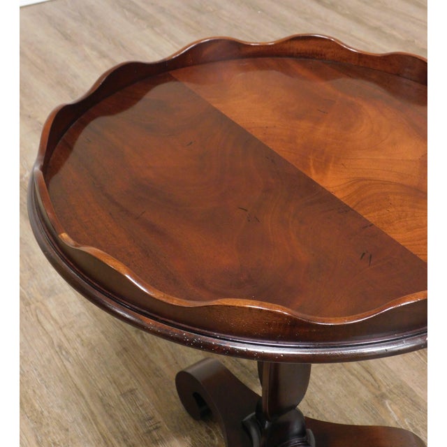 Baker Milling Road Empire Style Mahogany Round Pedestal Side Table