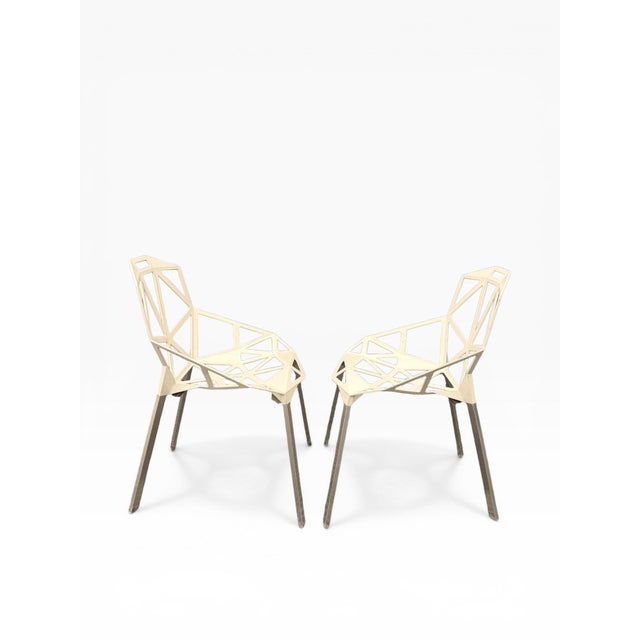 Off-White Chairs by Konstantin Grcic for Magis Italy, Set of 2 For Sale - Image 3 of 11