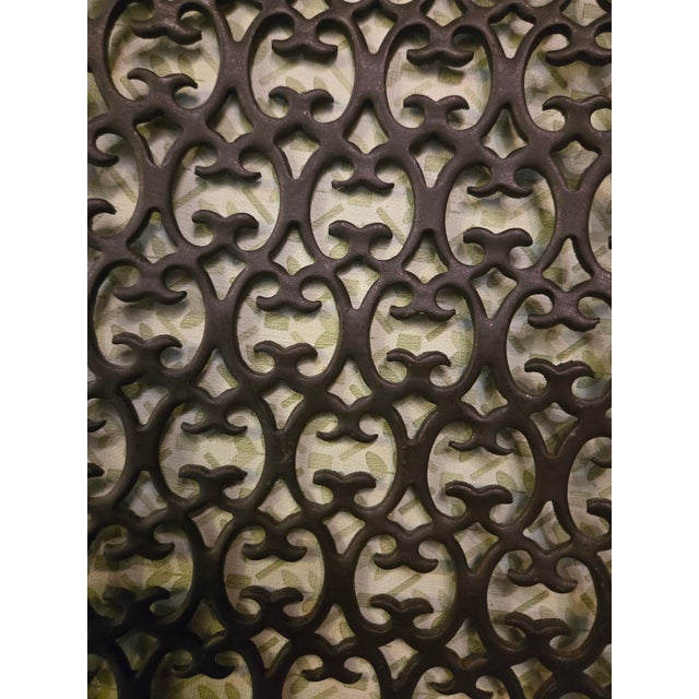 Metal Vintage Mid Century Metal and Iron Wall Mount Pillar Candle Holder Set For Sale - Image 7 of 7