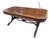 Antique Leather Top Federal Style Mahogany Hollywood Regency Coffee Table For Sale