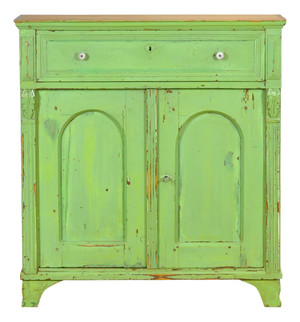 Antique Green Pine Buffet, 1910