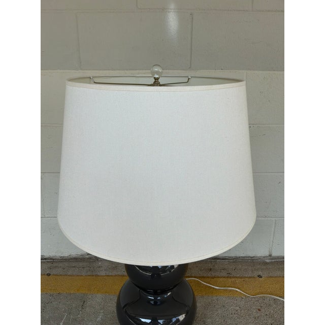 Triple Gourd Lamp on Acrylic Base. For Sale - Image 4 of 8