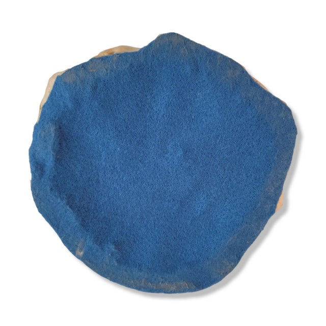 Vintage Boys Statue Figurine Signed Studio Art Beige Ceramic For Sale - Image 9 of 10